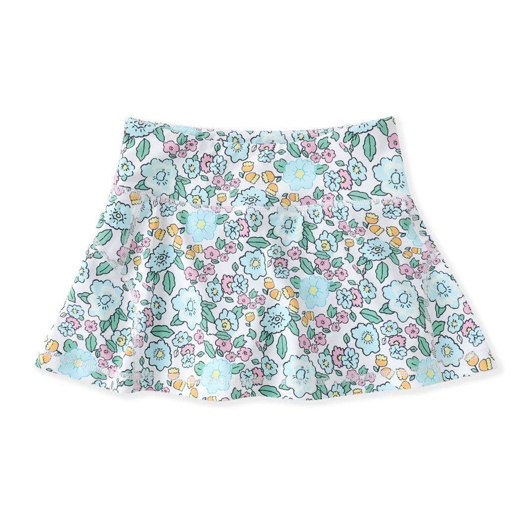Aqua Bloom Tennis Skirt