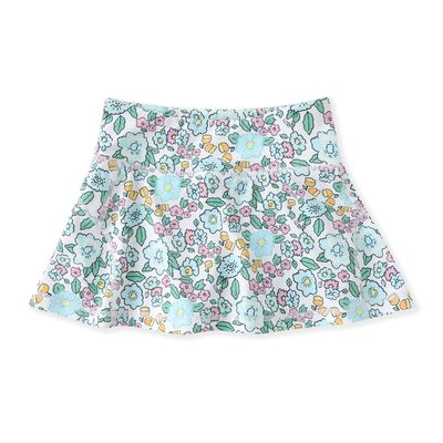 Aqua Bloom Tennis Skirt
