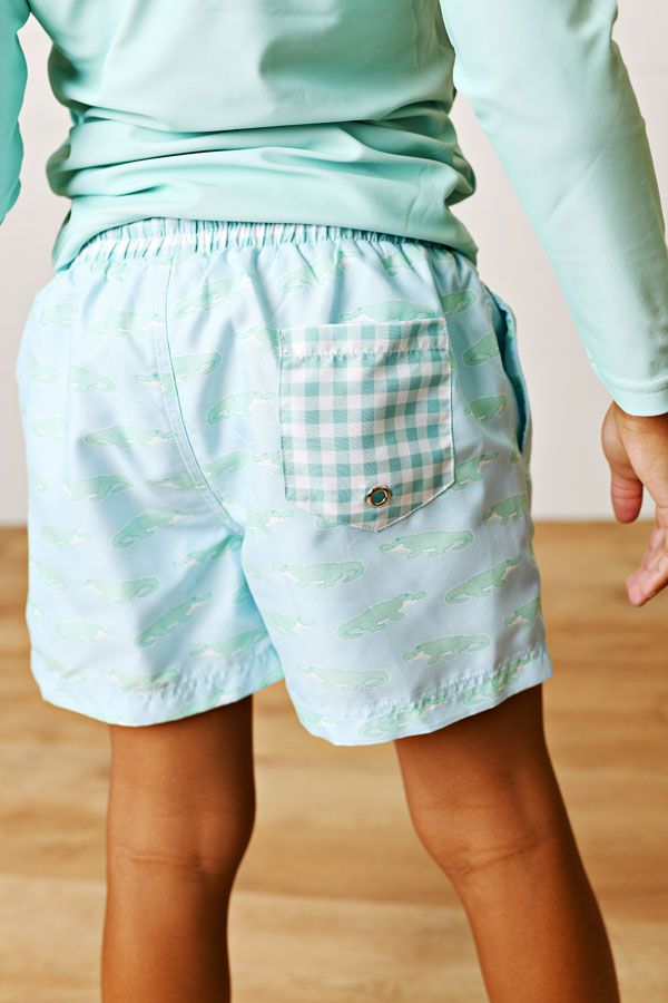 Boy Alligator Swim Trunks