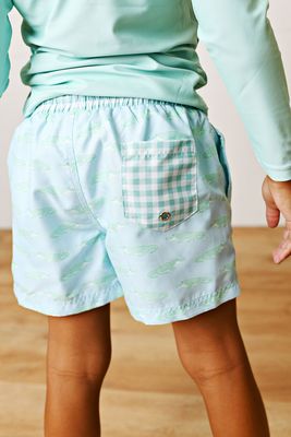 Boy Alligator Swim Trunks