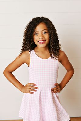 Pink Gingham Dress