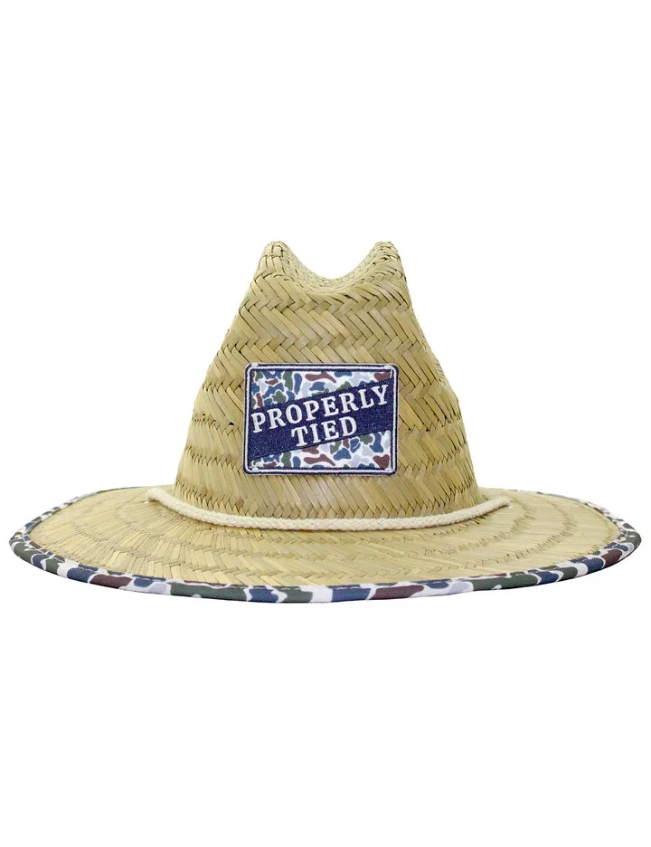Cabo Straw Hat Terra Camo
