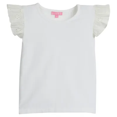 White Eyelet Tank