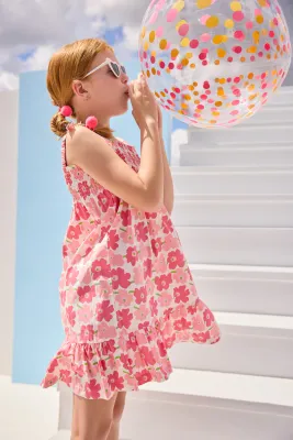 Lucy Dress Piccadilly Pinks