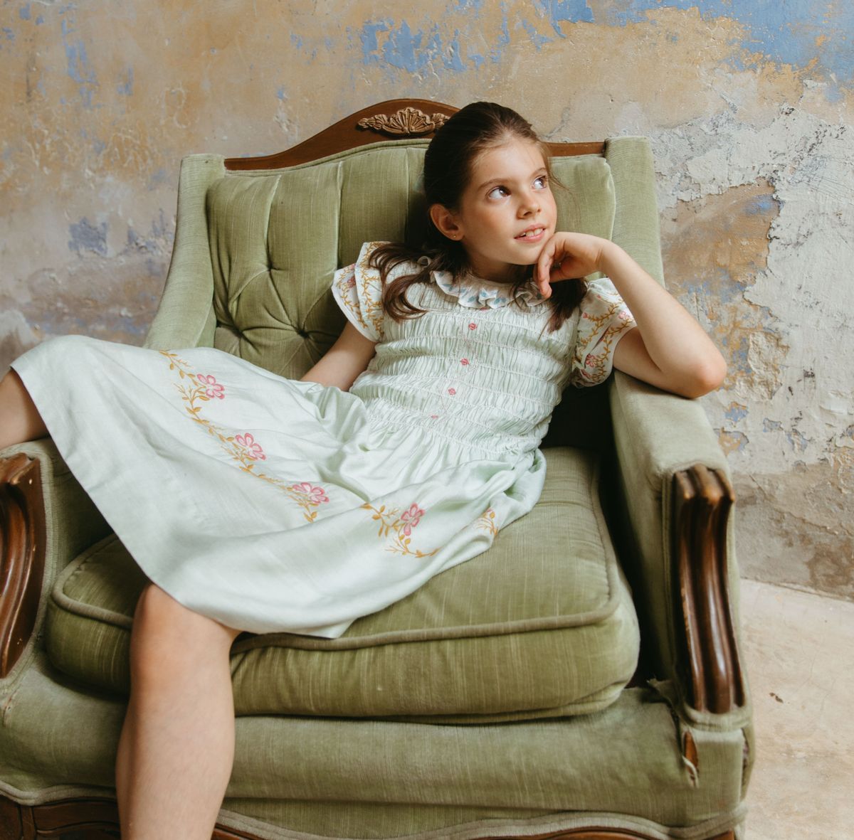 Jane Dress Pale Aqua