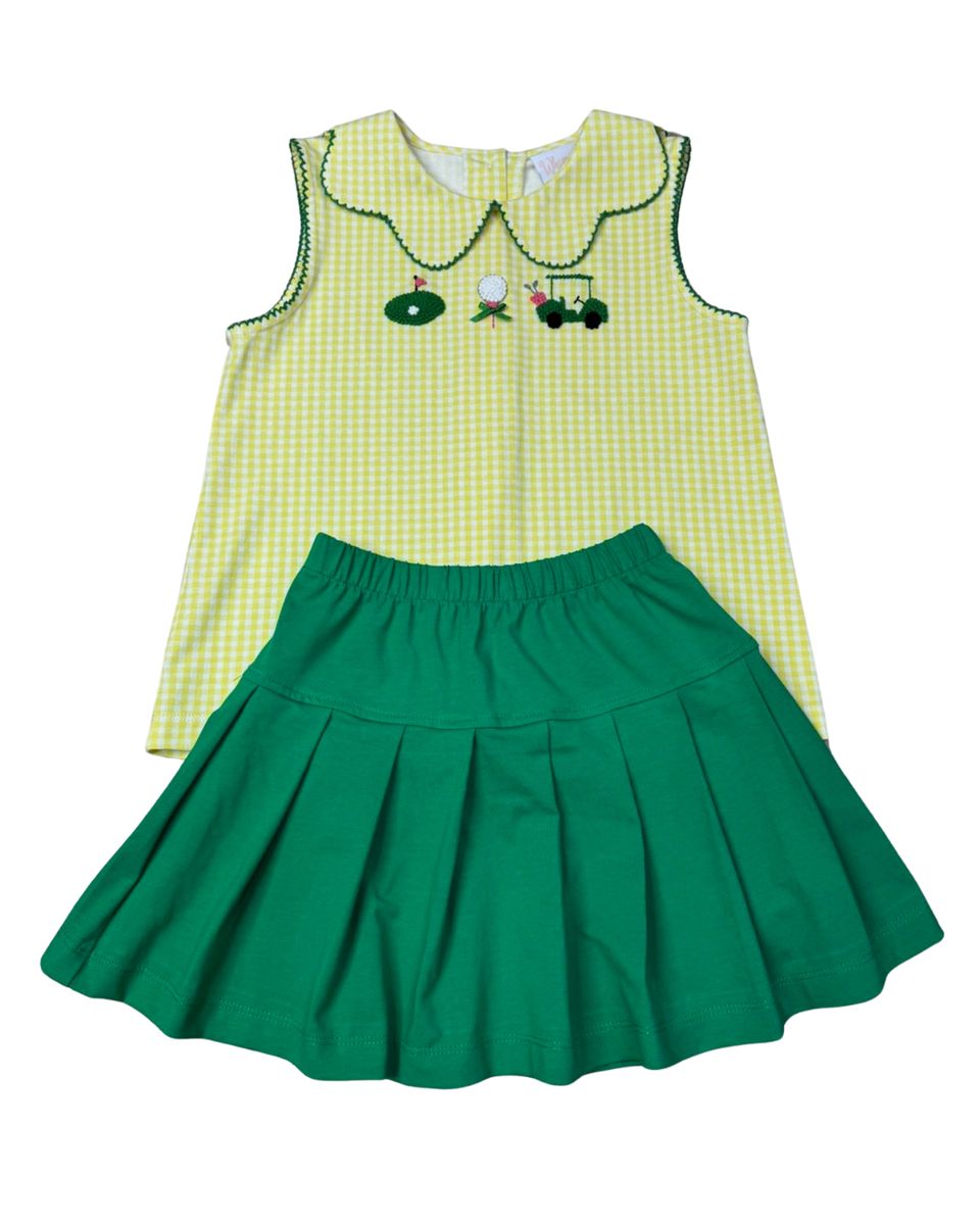 Tee Time Scalloped Tennis Skirt Set