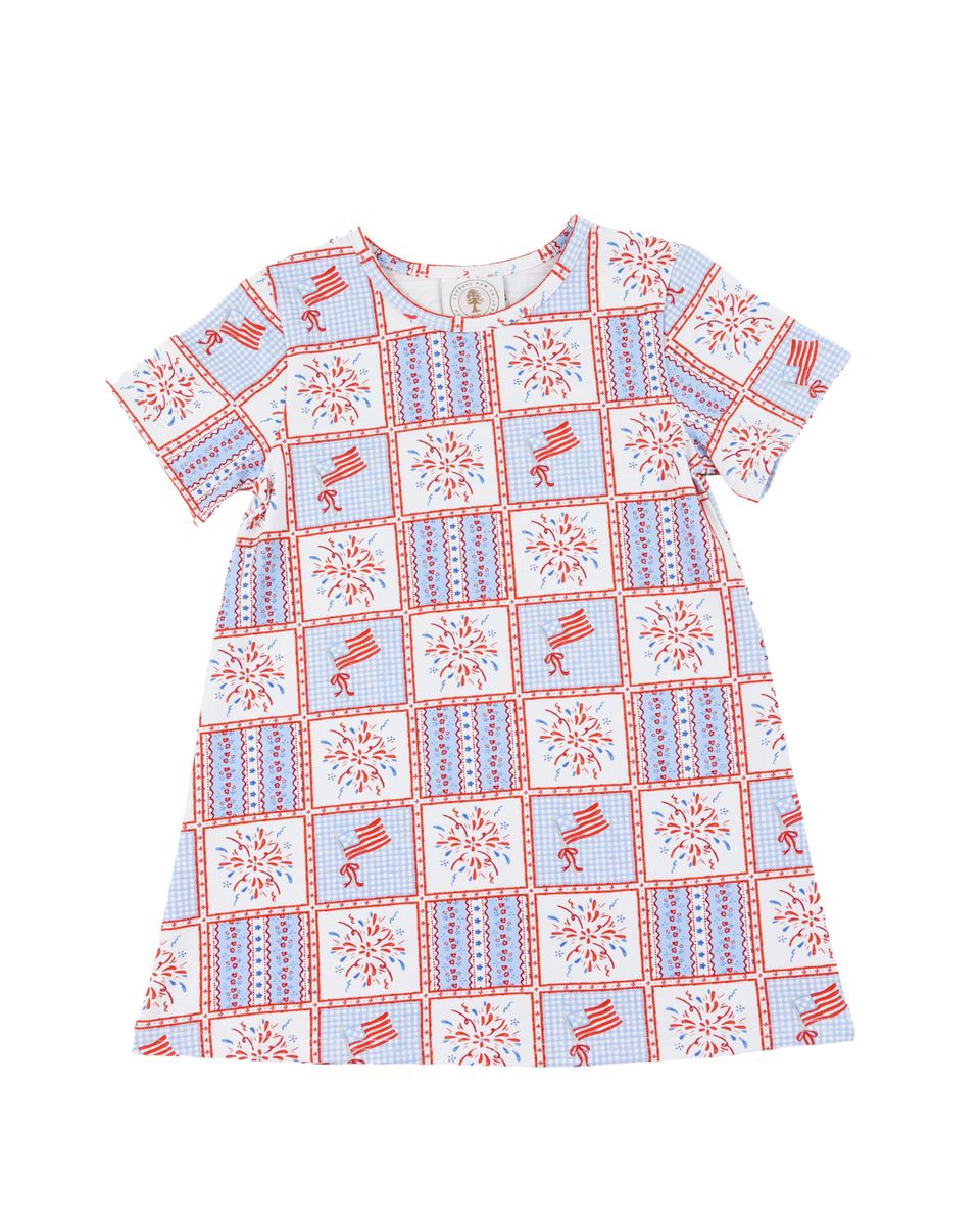 Patriotic Patchwork Susie Swing Dress