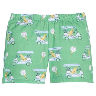 Blue Paws on Par Shorts