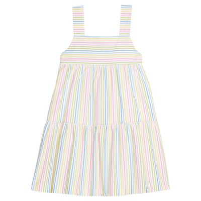 Rainbow Seersucker Stripe Georgia Dress