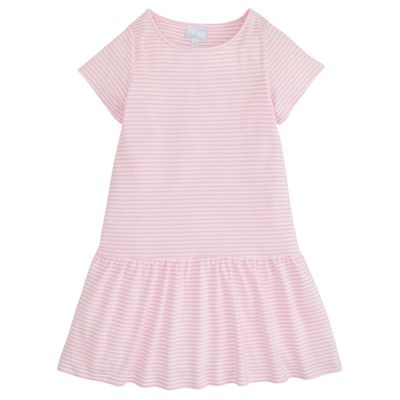 Kari Tshirt Dress Light Pinke Stripe