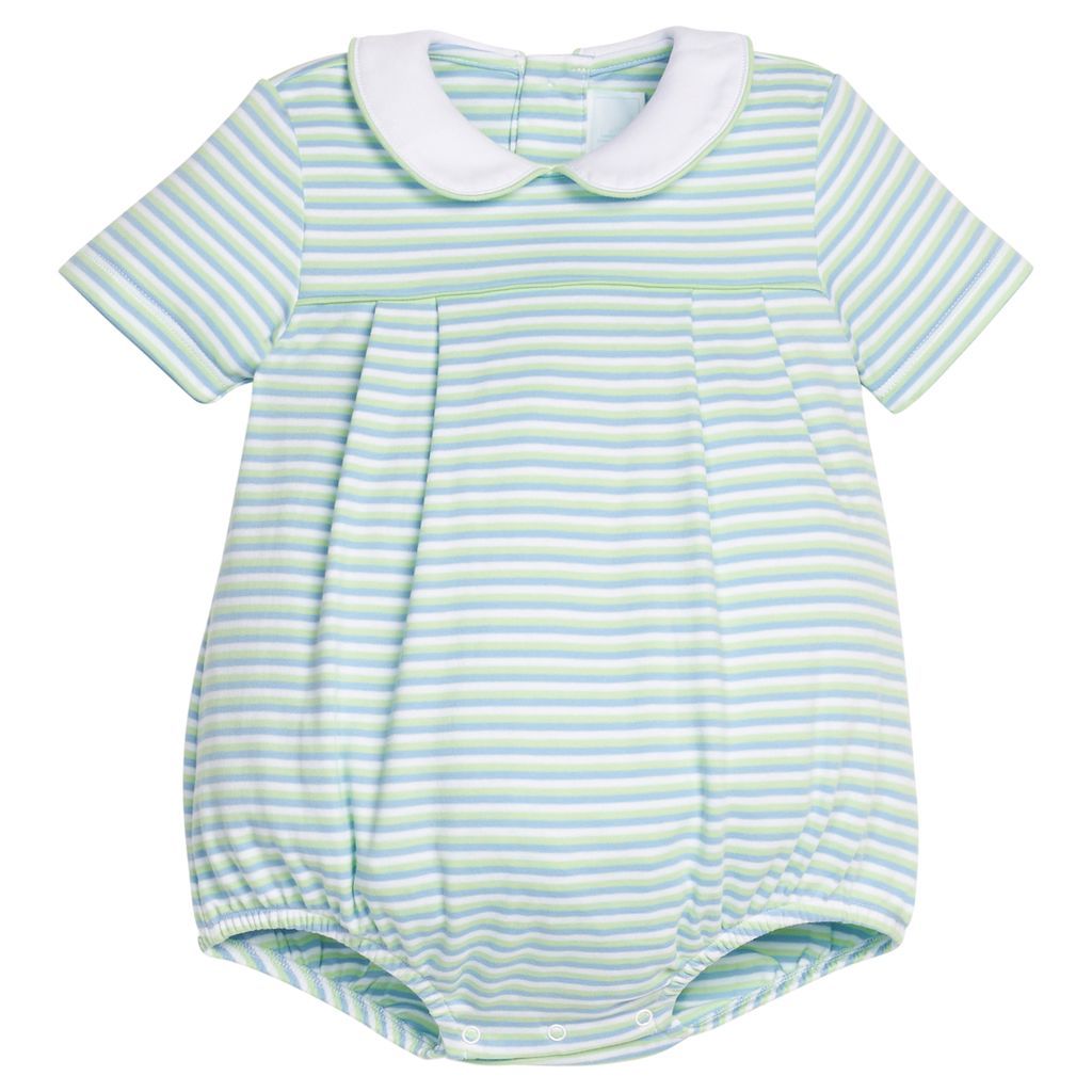 Pleated Peter Pan Bubble Greenview Stripe