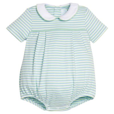 Pleated Peter Pan Bubble Greenview Stripe