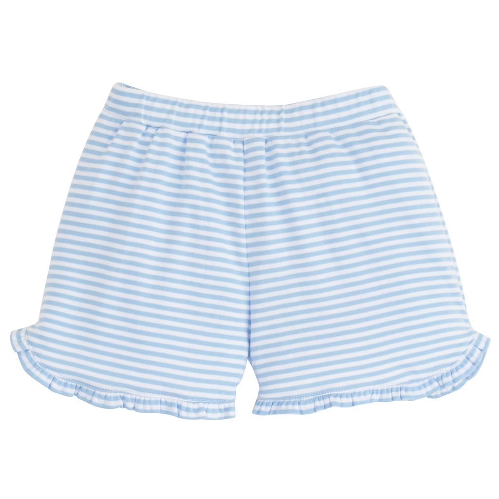 Tulip Knit Short Lt Blue Stripe