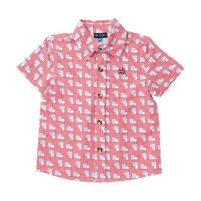 American Flag SS Button Down 