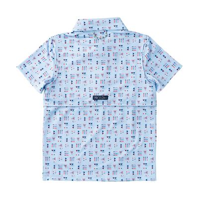 Windsurfer Fourth Print Perf Polo
