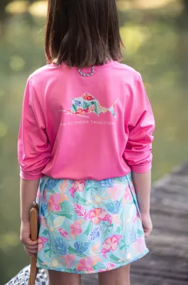 Tropical Palm Carolina Catch Skort