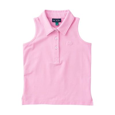 Pink Frosting Slvless Polo
