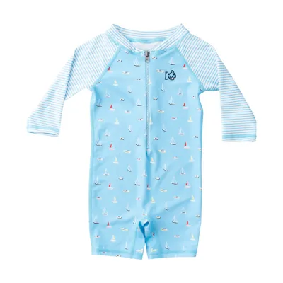 Boat In The Bay Lil Reef Rashguard 