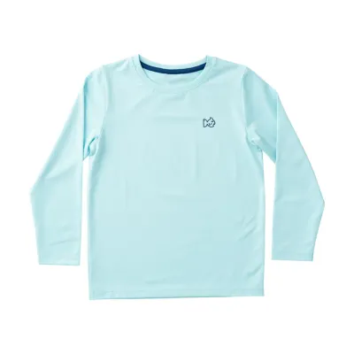 Vibrant Aqua Perf LS Shirt