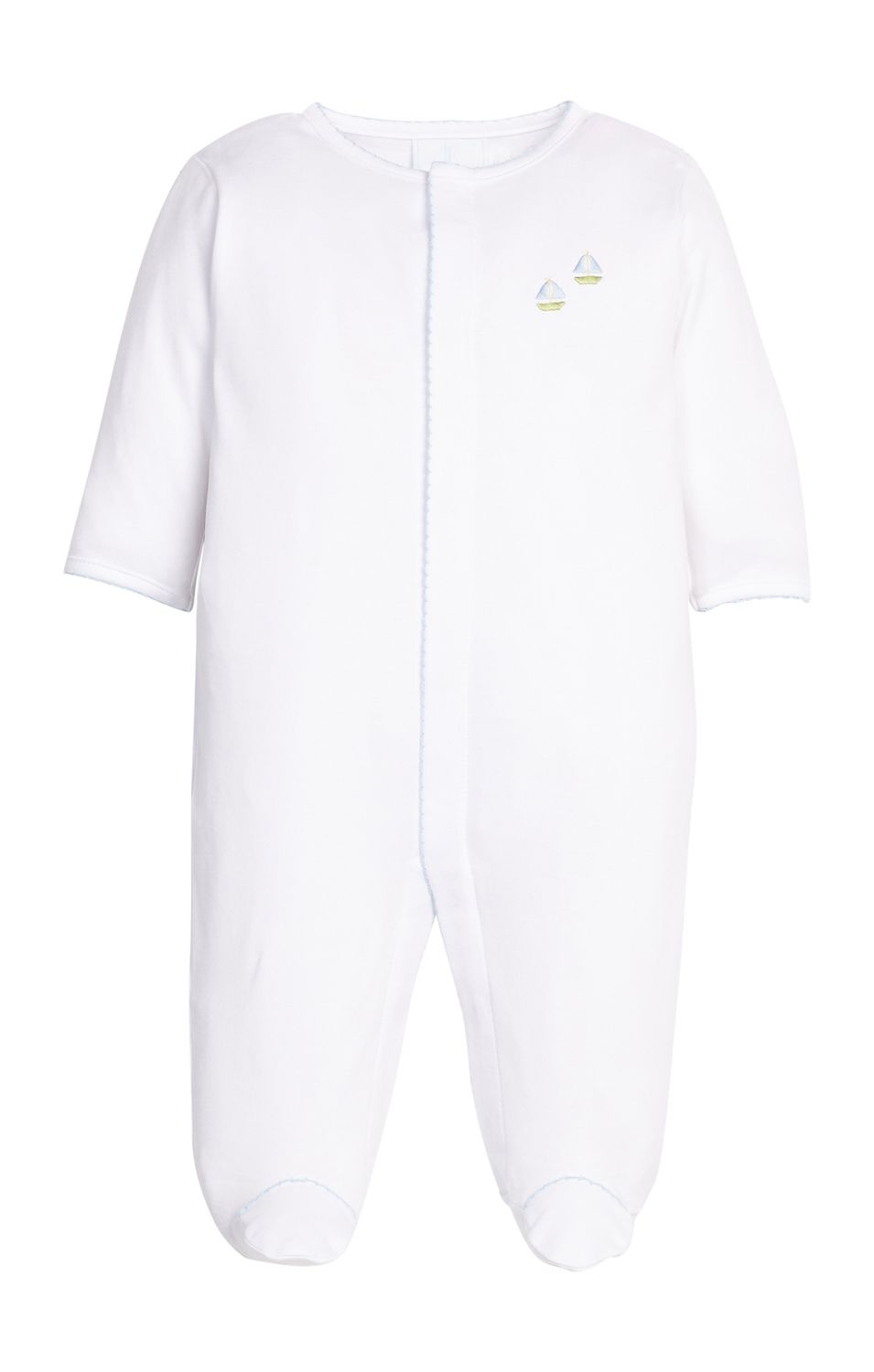 Sailboats Emb Footie