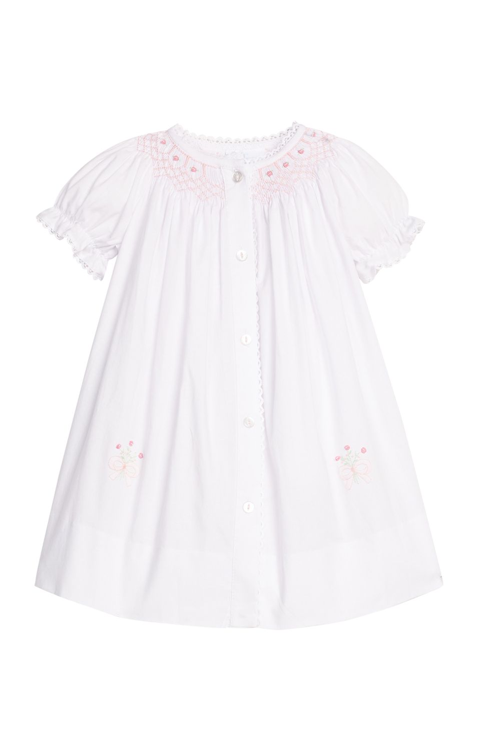 Pink Roses Smk Heirloom Gown