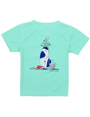 Perf Golf Clubs Soft Green Tee