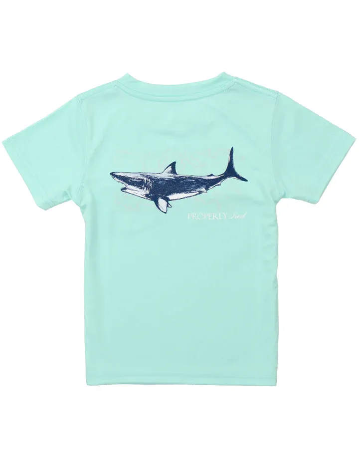 Perf Topo Shark Seafoam Tee