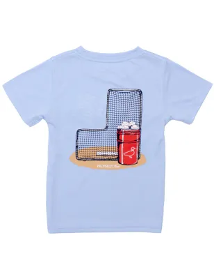 Perf Baseball Bucket Lt Blue Tee