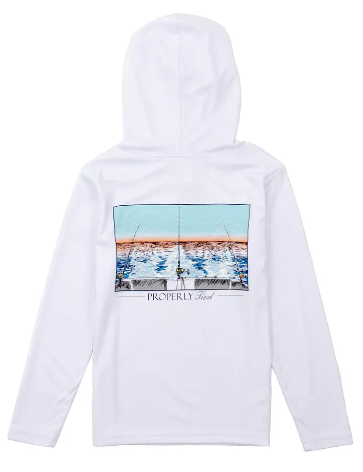 Shade Perf Hoodie Castaway White