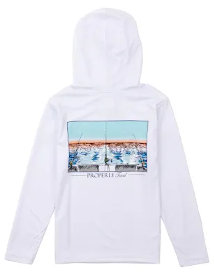Shade Perf Hoodie Castaway White