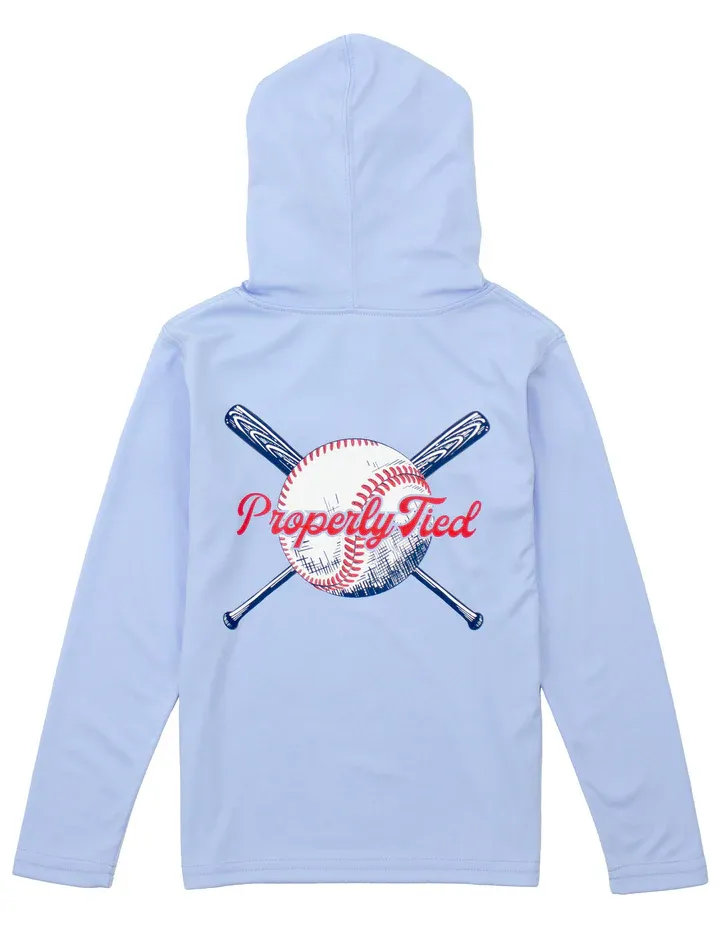 Shade Perf Hoodie Play Ball Light Blue