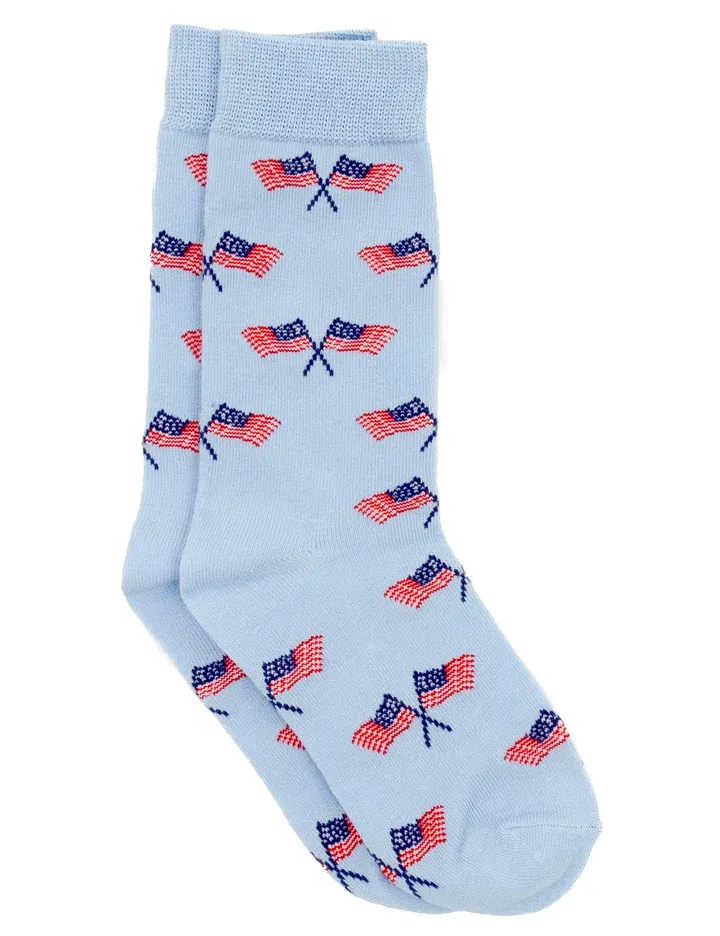 Lucky Duck Socks Freedom Flag