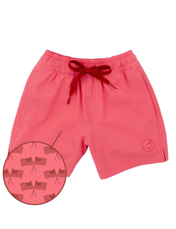 Splash Swim Trunk Freedom Flag