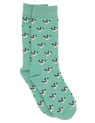 Lucky Duck Socks Breaking Water