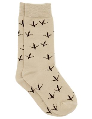 Lucky Duck Socks Turkey Tracks