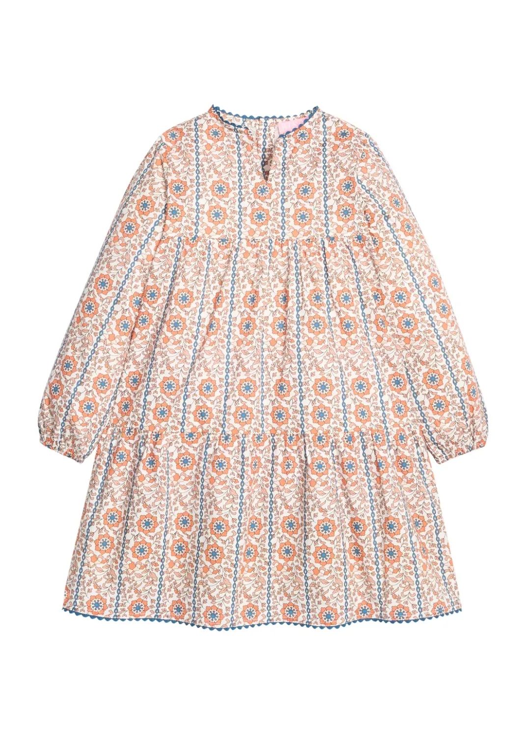 Verbier Vines Orange LS Positano Dress
