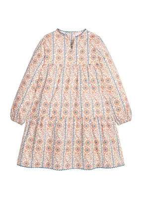 Verbier Vines Orange LS Positano Dress