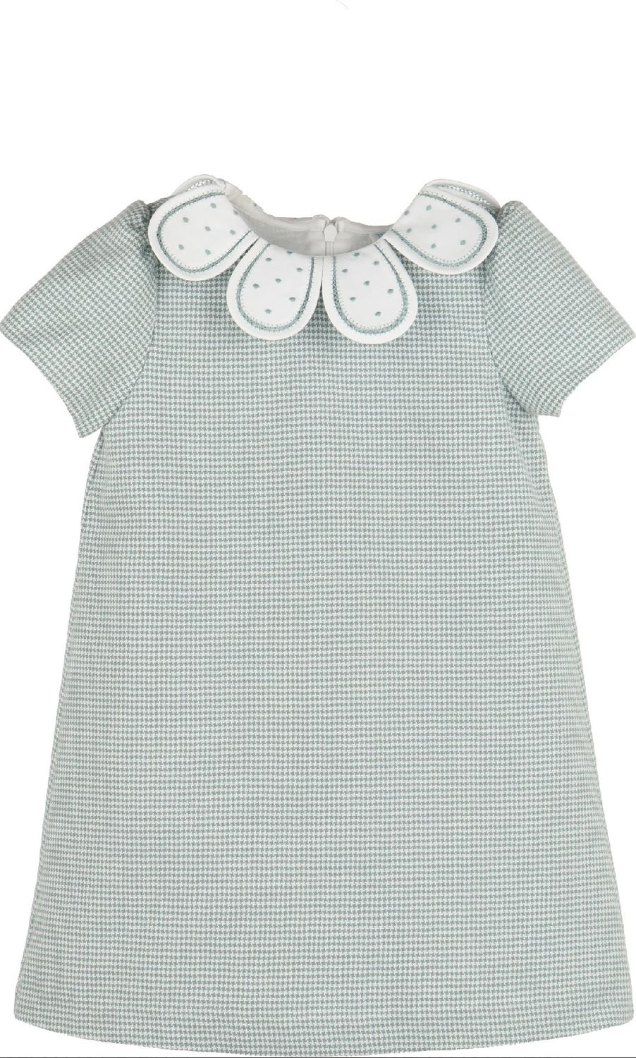 Checks Petal Collar Dress