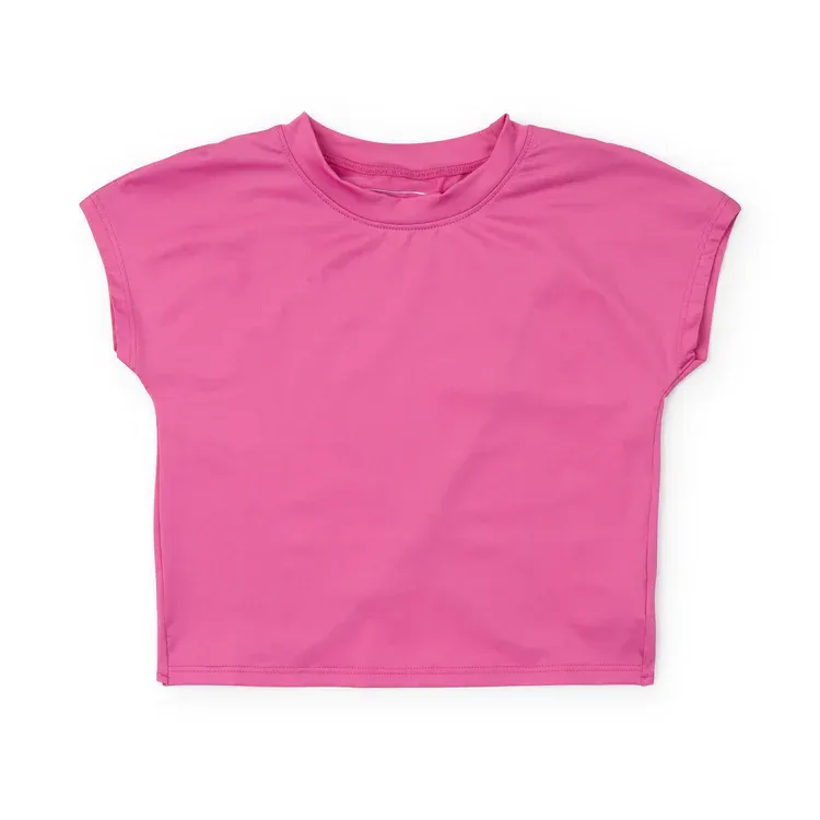 Sloane SS Hot Pink Performance Top
