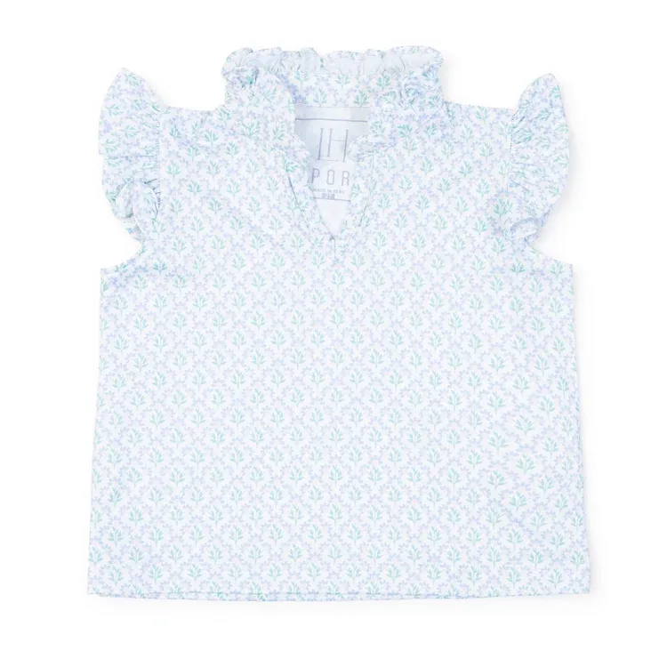 Ellie Performance Top Trellis Bloom