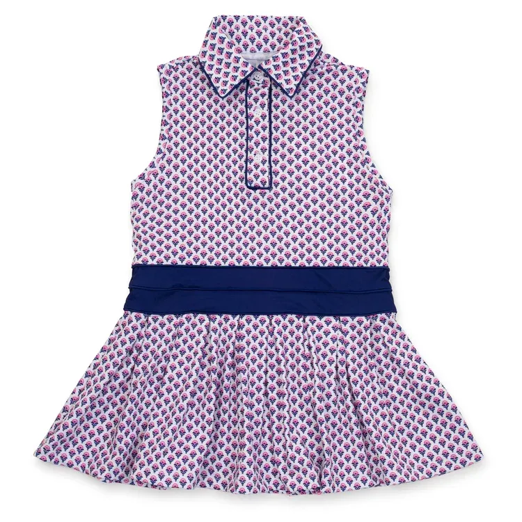 Harper Performance Dress Boho Flora Navy