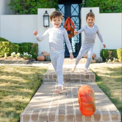 Bradford Boys Pajama Set Harvest Gingham
