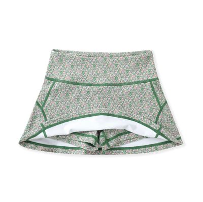 Olive Ditsy Floral Tennis Skirt