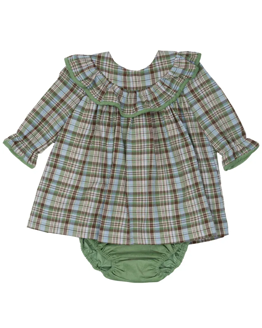 Layla Greenbriar Plaid Bloomer Set