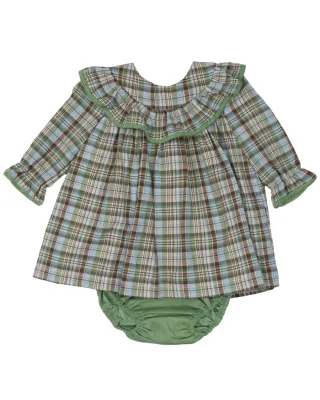 Layla Greenbriar Plaid Bloomer Set