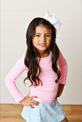 Bubblegum Pink Ruched Top