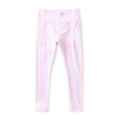 Pink Gingham Active Leggings