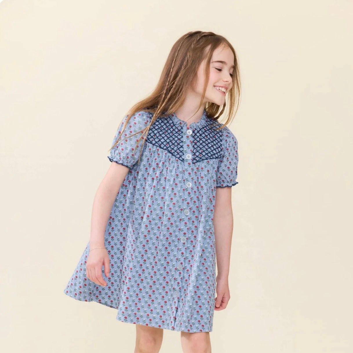 Light Blue Carnation Lucia Dress