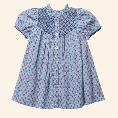Light Blue Carnation Lucia Dress