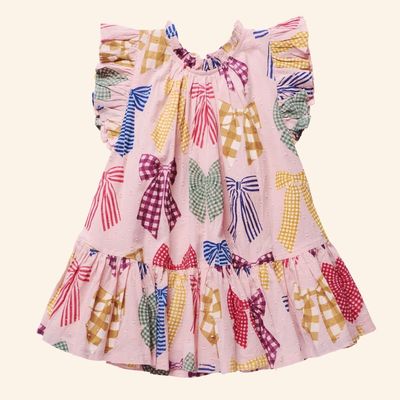 Patterned Bows Harper Dress
